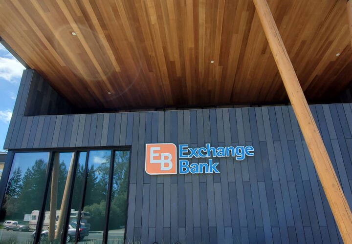 Exchange Bank, Sonoma County branch exterior.